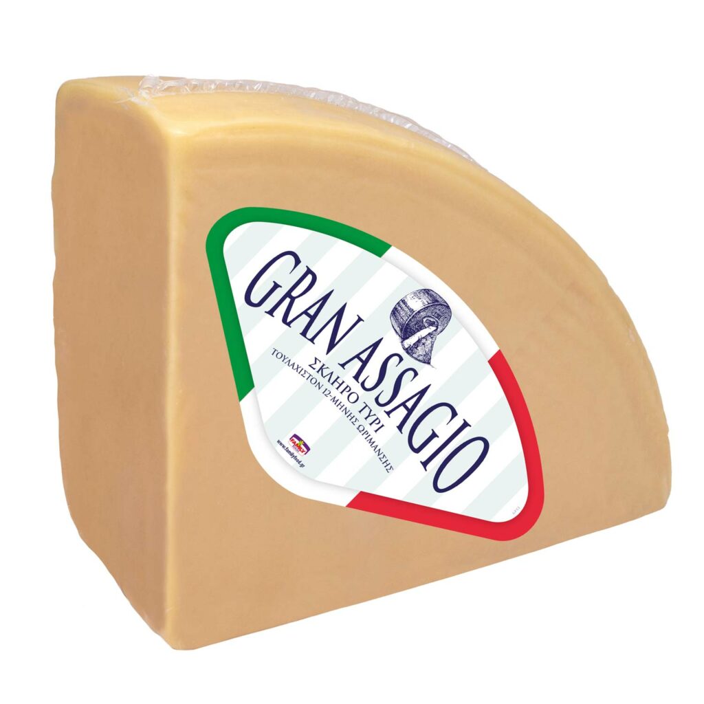 GRAN ASSAGIO σκληρό τυρί μακράς ωρίμανσης 1/8 κεφάλι 3x4kg (επί ζυγίου)