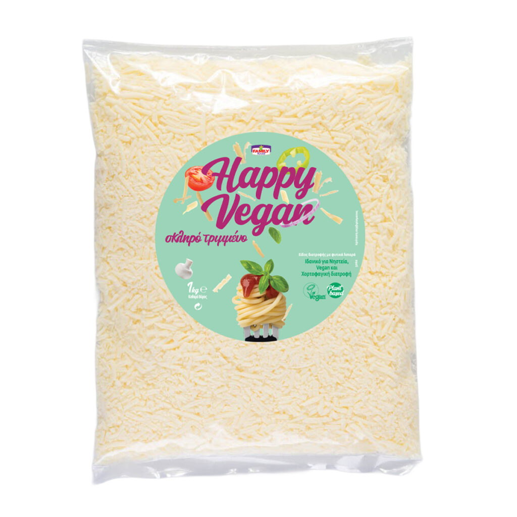 HAPPY VEGAN σκληρό τριμμένο 8x1kg