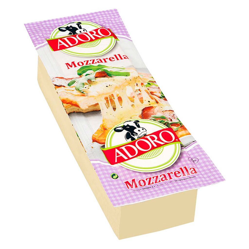 ADORO MOZZARELLA  μπαστούνι 4x2,5kg (επί ζυγίου)